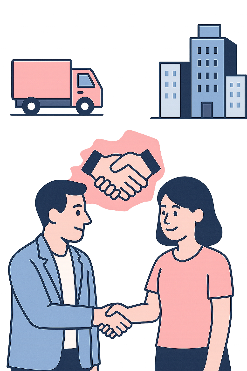 Partnerschaft Illustration